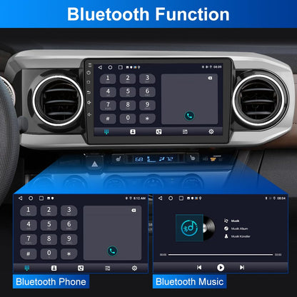 Autoradio Android 13 4Go+64Go pour Toyota Tacoma 2016-2021 avec CarPlay, Android Auto, Bluetooth et Navigation GPS