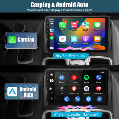 Autoradio stéréo écran tactile 9", Qualcomm 8 cœurs [4 + 64 Go] Android 13, compatible avec Dodge Grand Caravan 2008-2020 et Chrysler Town & Country 2011-2016, CarPlay et Android Auto