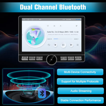 Autoradio Android pour Dodge Ram 2013-2019 : écran 10,6", 4G+64G Qualcomm 6215, Carplay/Android Auto, BT/WiFi/GPS/AM/FM/SWC/4G (SIM non inclus), AUTO AC