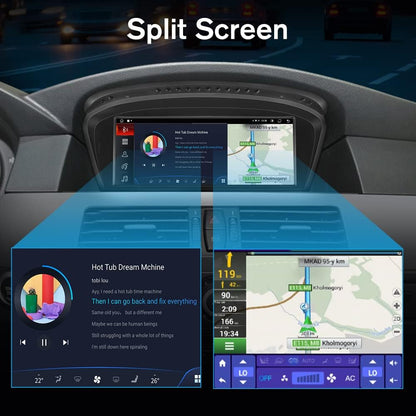 Autoradio Android pour BMW Série 3/5 E60 E90 E93 (2009-2012) - écran 8,8" avec CarPlay et Android Auto, système CIC