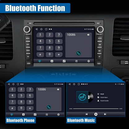【2 + 64 Go】 Stéréo de voiture Android 13 pour Chevrolet Silverado/GMC Sierra/Yukon, navigation GPS, CarPlay/Android Auto, remplacement de radio de lecteur vidéo multimédia