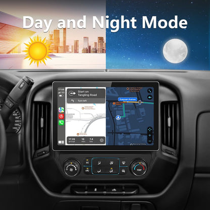Autoradio stéréo 13,1", 4 Go de RAM, 64 Go de ROM, CarPlay et Android Auto pour Chevrolet Silverado/GMC Sierra 2014-2018