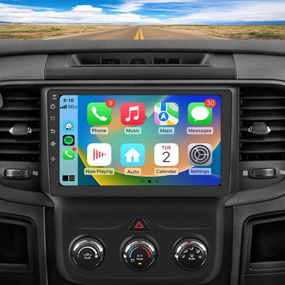 Autoradio Android 13 4G+64G pour Dodge RAM 1500-3500 (2013-2018) avec CarPlay, Android Auto, Bluetooth, GPS, WiFi, processeur Qualcomm