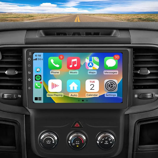 Autoradio Android 13 4G+64G pour Dodge RAM 1500-3500 (2013-2018) avec CarPlay, Android Auto, Bluetooth, GPS, WiFi, processeur Qualcomm