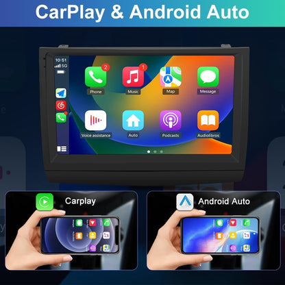 [2+32G] Autoradio Android 12 pour Toyota Prius 2003-2009, radio Bluetooth à écran tactile 9" avec CarPlay sans fil, Android Auto, WiFi, GPS et caméra de recul