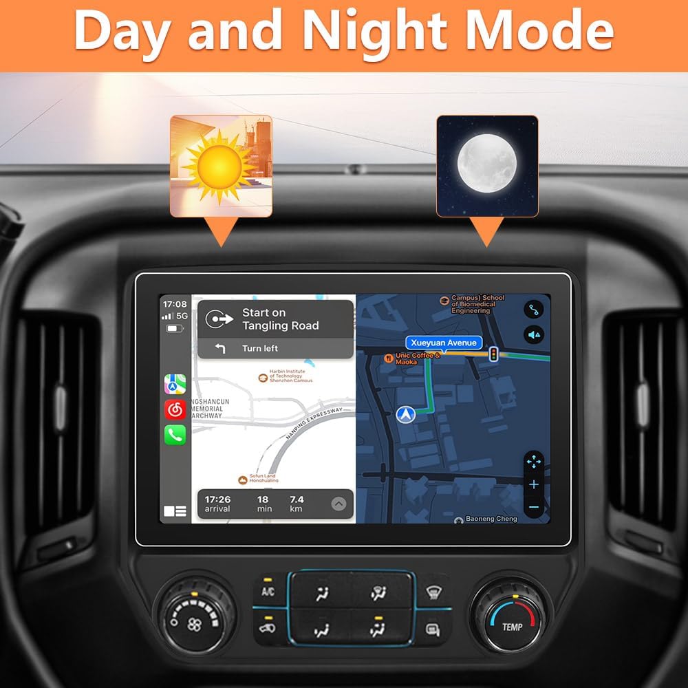 Autoradio à écran tactile 11,5" pour Chevrolet Silverado/GMC Sierra 2014-2018 avec Apple CarPlay et Android Auto