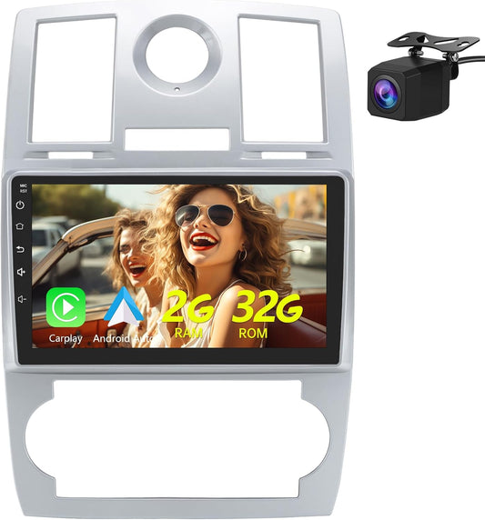 Chrysler 300C 2004-2011 Autoradio Android 12 avec GPS, Apple CarPlay et Android Auto