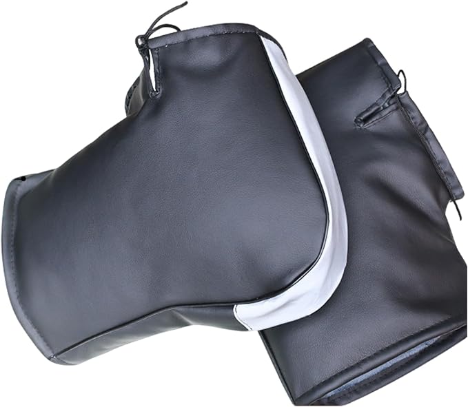 Gants de Guidon Moto & Scooter & Sania Imperméables et Coupe - Vent – Manchons Thermiques Réfléchissants pour Hiver - toptaktil