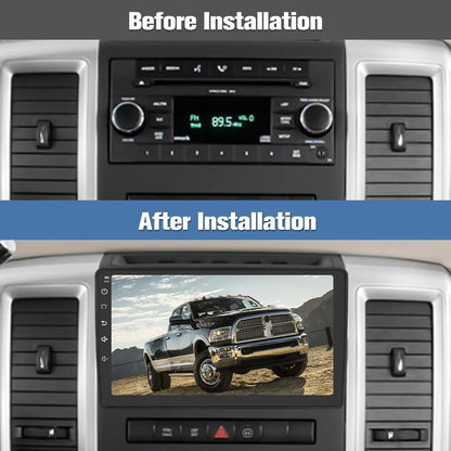 Autoradio Android 13 pour Dodge Ram 1500/2500/3500 (2009-2012) avec CarPlay et Android Auto