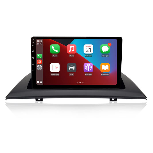 Mise à niveau stéréo de voiture Android pour BMW X3 E83 (2004-2012) – Radio à écran tactile avec CarPlay sans fil, Android Auto, Bluetooth, WiFi, navigation GPS