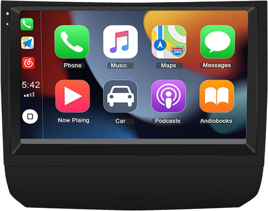 [2+32G] Autoradio Android 12 pour Toyota Prius 2003-2009, radio Bluetooth à écran tactile 9" avec CarPlay sans fil, Android Auto, WiFi, GPS et caméra de recul