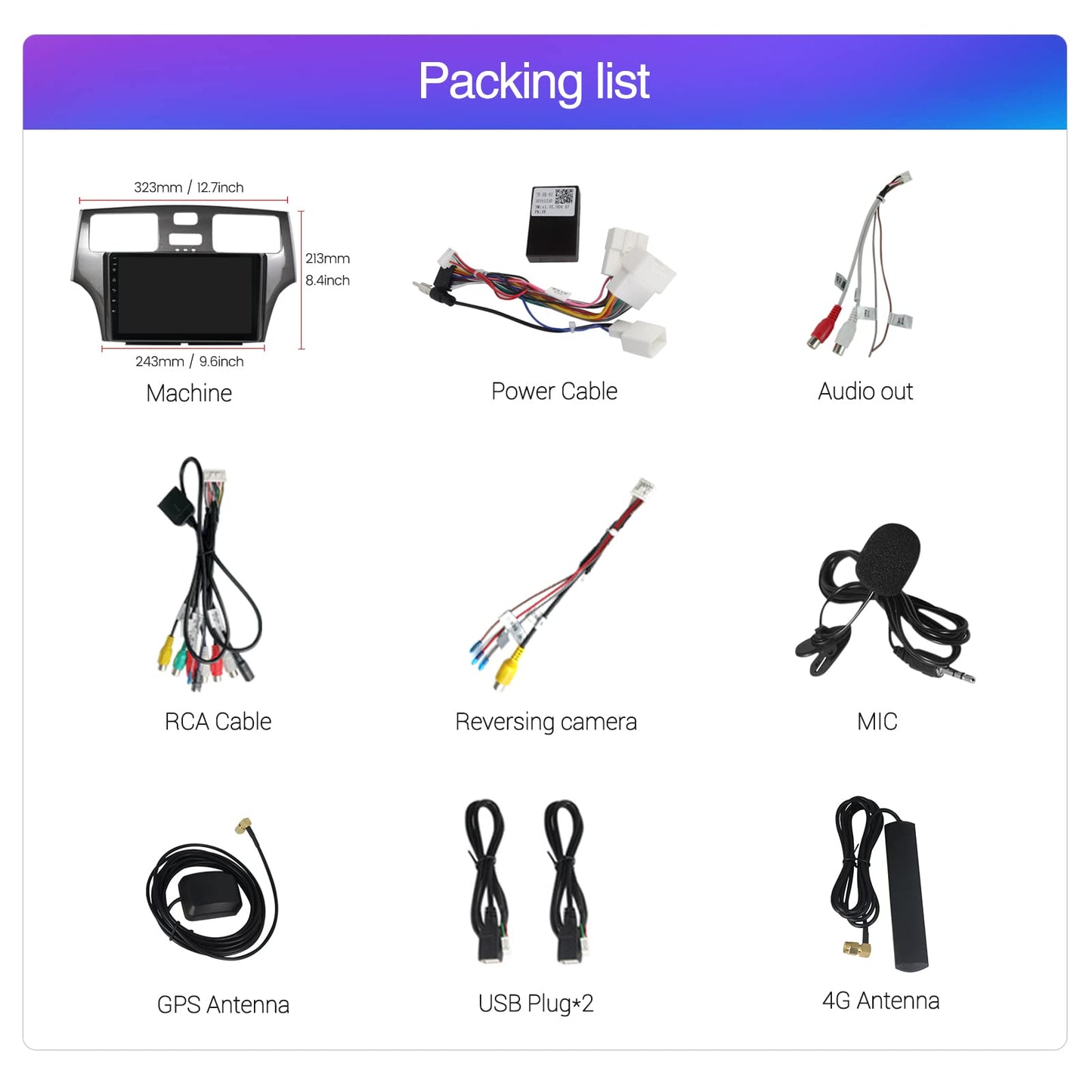 Autoradio Lexus ES300/ES330 : Android 13 8 cœurs, écran tactile QLED 9", GPS, CarPlay et Android Auto pour ES250/ES300/ES330 XV30 (2001-2006)