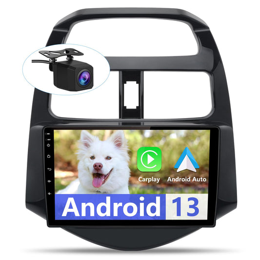 Autoradio Chevrolet Spark 2013-2015 : écran tactile Android 12 de 9", Android Auto/CarPlay sans fil, 2G+32G, SWC, WiFi, GPS, DSP, Bluetooth