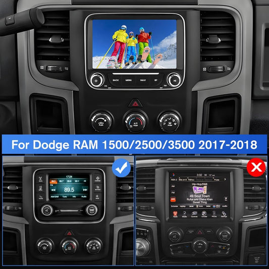 Autoradio Android 13 pour Dodge RAM 2013-2019 : stéréo à écran tactile 7" avec Carplay/Android Auto, GPS, WiFi, Bluetooth, FM/AM, DSP, SWC, caméra de recul