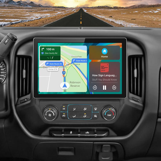 Autoradio stéréo 13,1" [6G + 128G] pour Chevrolet Silverado/GMC Sierra 2014-2018, GPS, WiFi, SWC, CarPlay sans fil, Android Auto