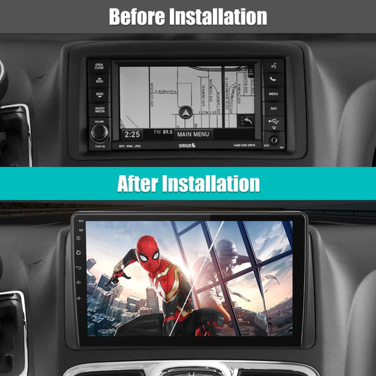 【2 + 64 Go】 Stéréo de voiture Android 13 pour Dodge Grand Caravan 2008-2020 et Chrysler Town & Country 2011-2016, compatible avec CarPlay et Android Auto