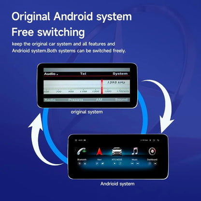 Autoradio Android 13, écran 10.25" pour Mercedes-Benz Classe A W176, GLA X156, CLA C117 (NTG 4.5/4.7) 2013-2015