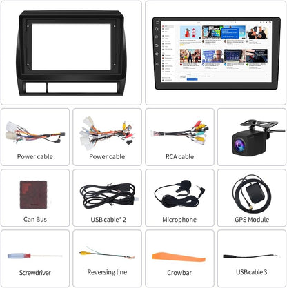 Autoradio Toyota Tacoma (2005-2015), Android 5G WiFi, CarPlay, Android Auto, AM/FM, Bluetooth