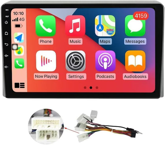 Autoradio Android 12 à écran tactile 10,1" pour Toyota Hiace (2013-2018) - 2+32 Go, CarPlay, Android Auto, GPS, FM, SWC, prise en charge de la vue arrière, kit de tableau de bord stéréo
