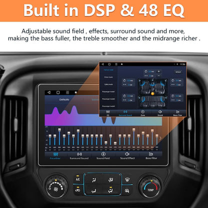Autoradio à écran tactile 11,5" pour Chevrolet Silverado/GMC Sierra 2014-2018 avec Apple CarPlay et Android Auto