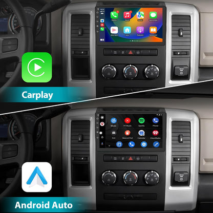 Autoradio stéréo [2 Go + 64 Go] pour Dodge Ram 1500/2500/3500 (2009-2012) et Jeep Wrangler JK (2007-2018) avec intégration CarPlay et Android Auto