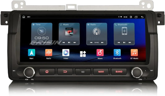 Autoradio Android 12 pour BMW Série 3 E46, M3, Rover 75, MG ZT | Écran 8.8" | CarPlay, Android Auto, GPS, DSP