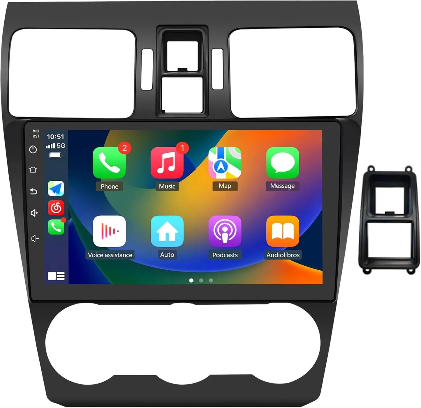 Autoradio Android 12 pour Subaru Forester WRX Impreza 2013-2015, écran tactile 9", 2G+32G, Carplay/Android Auto, SWC, GPS, WiFi, Bluetooth, FM RDS AM DSP
