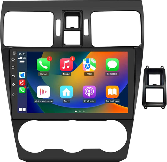 Autoradio Android 12 pour Subaru Forester WRX Impreza 2013-2015, écran tactile 9", 2G+32G, Carplay/Android Auto, SWC, GPS, WiFi, Bluetooth, FM RDS AM DSP