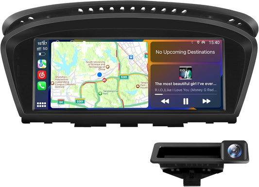 Autoradio Android pour BMW Série 3/5 E60 E90 E93, Écran 8.8", CarPlay/Android Auto, Caméra de Recul, Mise à Niveau 2004-2008 CCC.