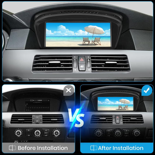 Autoradio Android pour BMW Série 3/5 E60 E90 E93 (2009-2012) - écran 8,8" avec CarPlay et Android Auto, système CIC