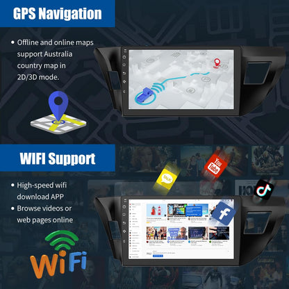 Autoradio Android 13 pour Toyota Corolla 2014-2016 avec CarPlay et Android Auto