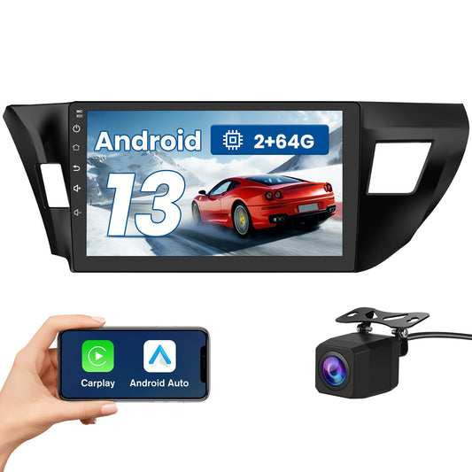 Autoradio Android 13 pour Toyota Corolla 2014-2016 avec CarPlay et Android Auto