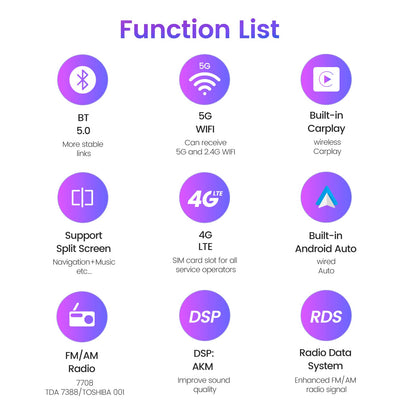 Autoradio Lexus ES300/ES330 : Android 13 8 cœurs, écran tactile QLED 9", GPS, CarPlay et Android Auto pour ES250/ES300/ES330 XV30 (2001-2006)