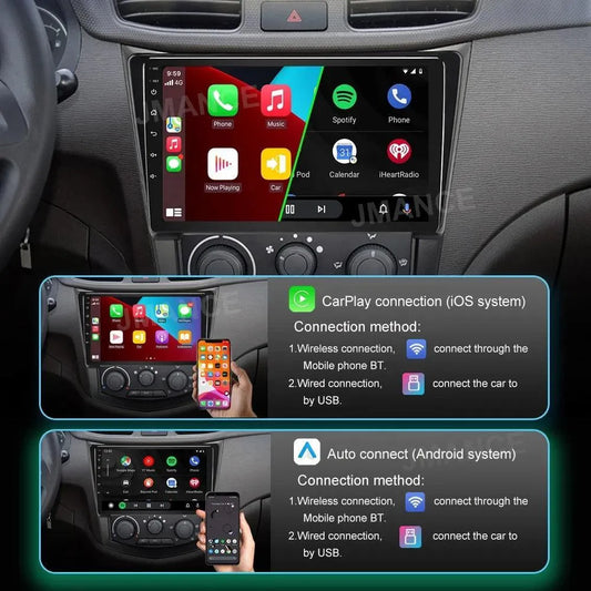 Poste Android13//4G-64//Hyundai Santa Fe 2006-2012 | Autoradio | Android 14 | Écran Tactile | CarPlay | Bluetooth | GPS