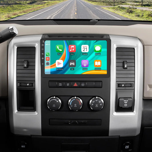 Autoradio Android 13 pour Dodge Ram 1500/2500/3500 (2009-2012) avec CarPlay et Android Auto