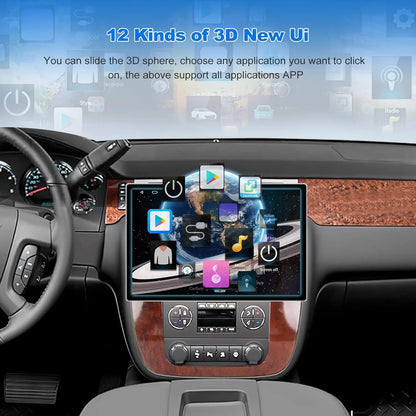 [6 + 128 Go] Autoradio Android 13" pour Chevrolet Tahoe/Suburban/GMC Yukon 2008-2012 : écran tactile QLED, GPS, caméras avant/arrière, DSP, AM/FM/RDS, SWC, Octa-Core