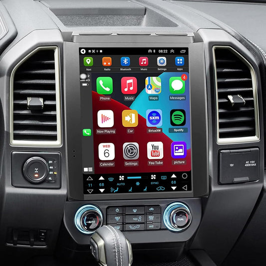 Mise à niveau radio Android 13 pour Ford F150 2015-2020 : GPS à écran tactile IPS 12,1", CarPlay sans fil, Android Auto filaire, commandes de direction, Bluetooth, WiFi