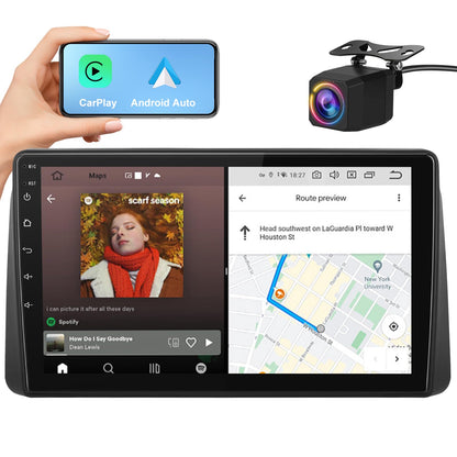 Autoradio stéréo écran tactile 9", Qualcomm 8 cœurs [4 + 64 Go] Android 13, compatible avec Dodge Grand Caravan 2008-2020 et Chrysler Town & Country 2011-2016, CarPlay et Android Auto