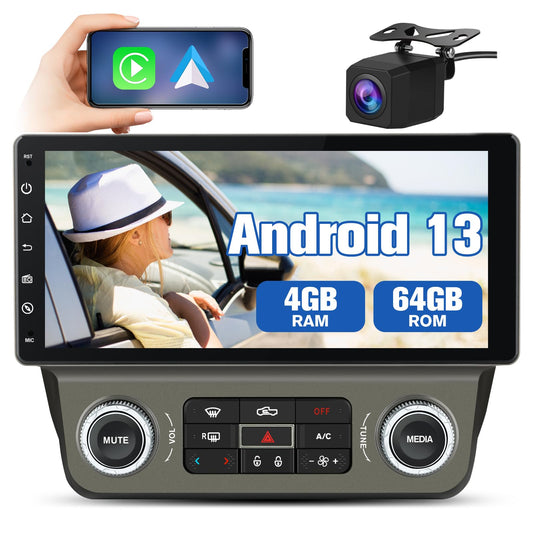 Autoradio Android 13 pour Chevrolet Camaro 2010-2015 : 4 Go + 64 Go, WiFi, Bluetooth, GPS 4G, CarPlay sans fil, Android Auto, caméra arrière gratuite