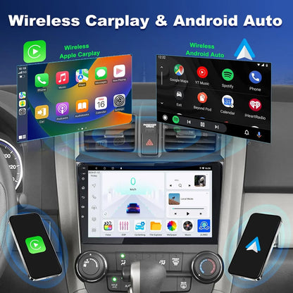 Autoradio Android 9" pour Honda CRV 2007-2011, 4+64 Go, Apple Carplay et Android Auto, GPS, Bluetooth, DSP, Radio FM, Caméra de recul