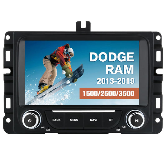 Autoradio Android 13 pour Dodge RAM 2013-2019 : unité principale à écran tactile 7" avec CarPlay/Android Auto, GPS, WiFi, Bluetooth, FM/AM, DSP, SWC
