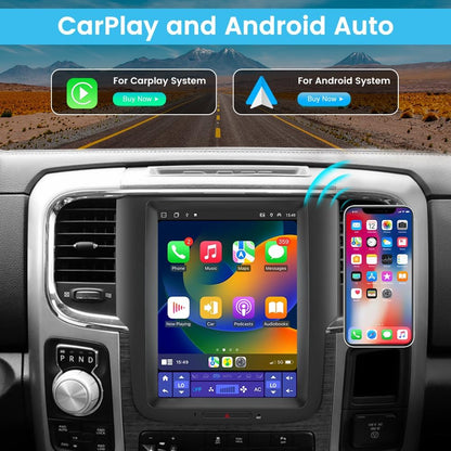 Système Stéréo Android 13 pour Dodge Ram 2013-2018 1500/2500/3500, Écran 10.4" T Style, Compatible CarPlay & Android Auto