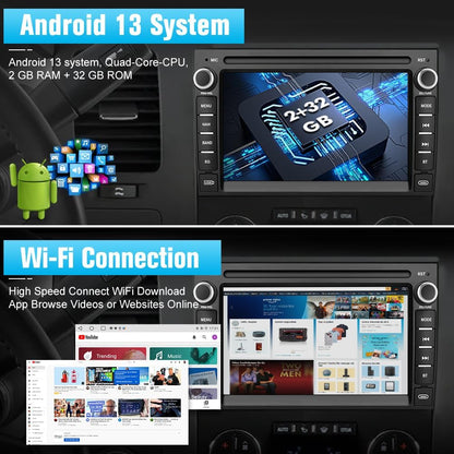 Système Multimédia Android pour Chevrolet Silverado/GMC Sierra/Yukon 2007-2013