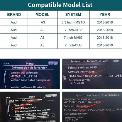 Module Sans Fil CarPlay & Android Auto pour Audi A3 (2013-2018)