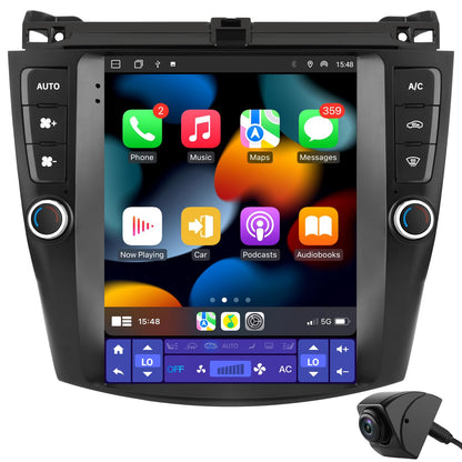 Autoradio Android 9,7" pour Honda Accord 2003-2007, style T, CarPlay et Android Auto, 4 Go de RAM, 64 Go de ROM