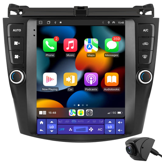 Autoradio Android 9,7" pour Honda Accord 2003-2007, style T, CarPlay et Android Auto, 4 Go de RAM, 64 Go de ROM