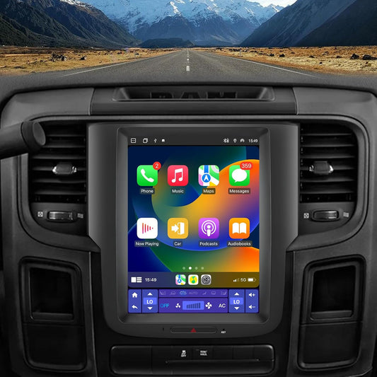 Système Stéréo Android 13 pour Dodge Ram 2013-2018 1500/2500/3500, Écran 10.4" T Style, Compatible CarPlay & Android Auto