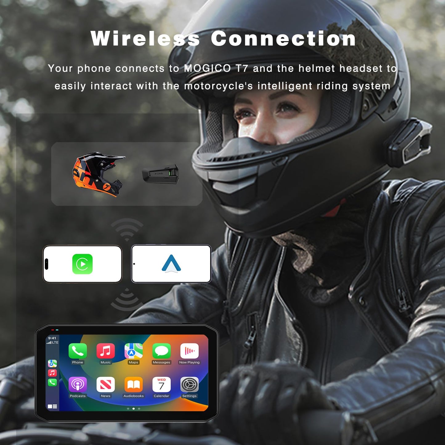 Système de Navigation Intelligent 7" Ultra pour Moto - Compatible CarPlay & Android Auto