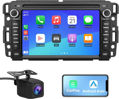 Autoradio Android 13 pour Chevrolet Silverado/GMC Sierra 2007-2013, écran tactile IPS 7", CarPlay/Android Auto, Bluetooth, GPS, 2 Go de RAM, 32 Go de ROM