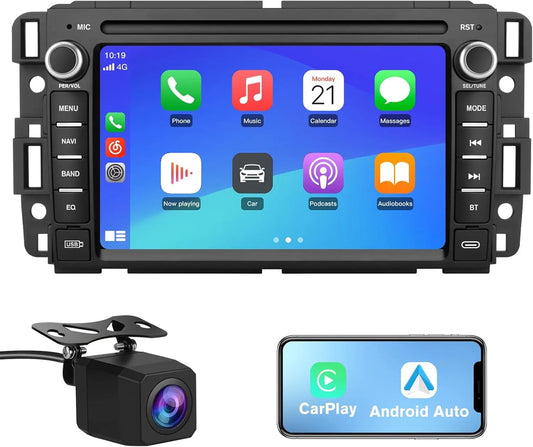 Autoradio Android 13 pour Chevrolet Silverado/GMC Sierra 2007-2013, écran tactile IPS 7", CarPlay/Android Auto, Bluetooth, GPS, 2 Go de RAM, 32 Go de ROM